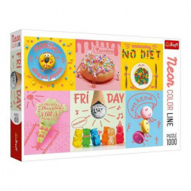 Пазли Trefl "Неонові малюнки: Солодкий тиждень" 1000 елементів 68х48 см 10580