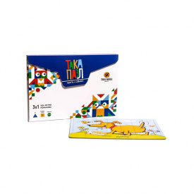 Дитячи Пазли 3 в 1 "Синя песик" Така Мака 960193 20 елементів