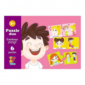 Пазли дитячі "Емоції" G-Toys SD01 12 елементів