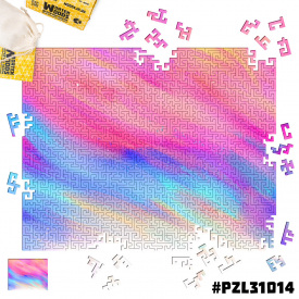 Дерев'яні пазли Wortex Woods Абстракція фарбами 30х40 см 256 елементи лабіринт PZL31014M