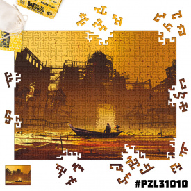 Дерев'яні пазли Wortex Woods Міський канал 20x30 см 126 елементів лабіринт PZL31010S