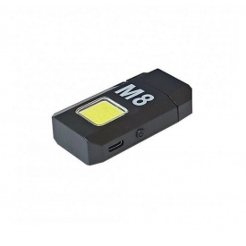 Зажигалка аккумуляторная спиральная Tiki Lovers USB 2в1 + карманный LED фонарик COB LOVERS LV-6002 (9075)