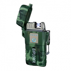 Зажигалка электроимпульсная Explorer JL317 USB Camo (3_04710)