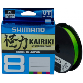 Шнур Shimano Kairiki 8 PE Mantis Green 150м 0.13мм 8.2кг/18lb (2266-96-91)