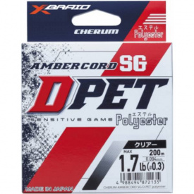 Леска YGK Ambercord SG D-PET Polyester Pink 200m #0.4/0.105mm 2lb/1.0kg (1013-5545.04.35)