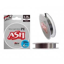 Шнур Tict Ultra Light Game ASH 180m PE0.35 7.5lb (1013-1791.09.37)