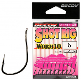 Крючок Decoy Worm 10 Shot Rig #06 9 шт/уп (1013-1562.09.40)
