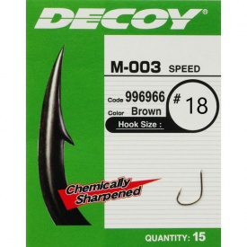 Крючок Decoy M-003 Speed 18 15 шт/уп (1013-1562.03.51)