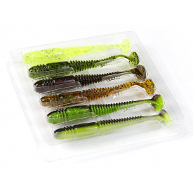 Приманка силикон Tioga Lucky John Pro Series 3,4in / 86мм / 6шт /цвет MIX2 140127-MIX2