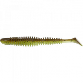 Силикон Reins Bubbring Shad 4 8 шт/уп. Зеленый/Коричневый (1013-1552.08.44)