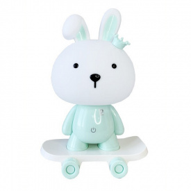 Нічник дитячий Зайчик на скейті Mega Zayka MGZ-1407 (Blue)