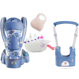 Хипсит эрго-рюкзак кенгуру переноска Baby Carrier 6 в 1 и игрушка Пушин кот Луна (vol-1903)