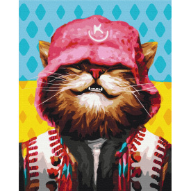 Картина за номерами BrushMe серії Патріот "Котик Kalush" ©Маріанна Пащук 40х50см BS53159