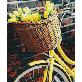 Картина за номерами BrushMe "Кошик для тюльпанів" 40х50см BS51618