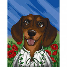 Картина за номерами без підрамника Вухастий патріот Art Craft 11523-ACNF 40х50 см