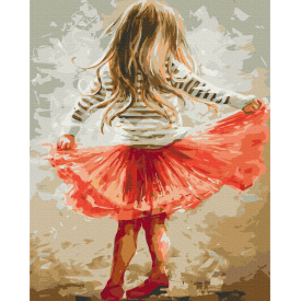 Картина за номерами BrushMe "Маленька кокетка" 40х50см BS9256