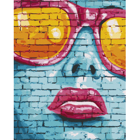 Картина за номерами Art Craft Street art girl 40х50 см 10248-AC
