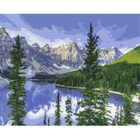 Картина за номерами BrushMe "Пейзажні гори" 40х50см BS51648