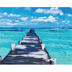 Картина за номерами BrushMe "Блакитна дорога" 40х50см BS52180
