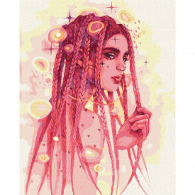 Картина за номерами Дивовижна незнайомка Идейка KHO2578 40х50 см