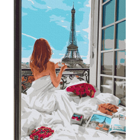 Картина за номерами BrushMe "Паризький ранок" 40х50см BS51628