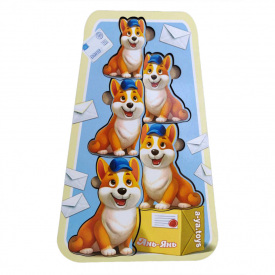 Настільна гра-сортер "Корги-листоноші" Ubumblebees ПСФ069 PSF069 більше-менше