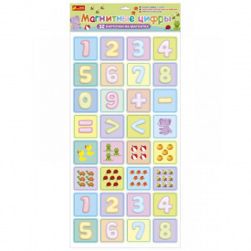 Магнитные карточки "Магнитные цифры" Ranok Creative 13133001P 32 шт рус.