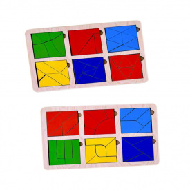 Розвиваючі дитячі Квадрати Нікітіна Ubumblebees (ПСД207) PSD207 3 рівень