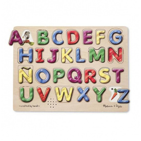 Звуковий пазл для малюків Melissa&Doug " Іспанська алфавіт" дерев'яні елементи