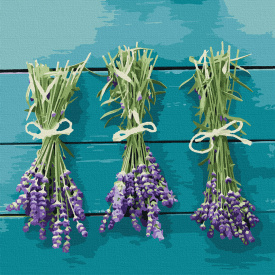 Картина за номерами Art Craft Лавандове тріо 40*40 см 13114-AC