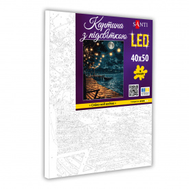 Картина за номерами Santi Сяйво над водою 40x50 см LED підсвітка (955091)