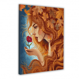 Картина за номерами з алмазною мозаїкою Santi Осінь у долонях 40x50 см (955378)