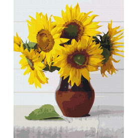 Картина за номерами BrushMe "Сонце-квіти" 40х50см BS52541