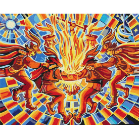 Картина за номерами BrushMe серії Патріот "Танець Аркан" ©Олег Лобурак 40х50см BS53314