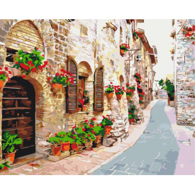 Картина за номерами BrushMe "Квіткова вулиця" 40х50см BS34015