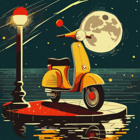 Картина за номерами Чудовий сон Идейка KHO5004 40х40 см