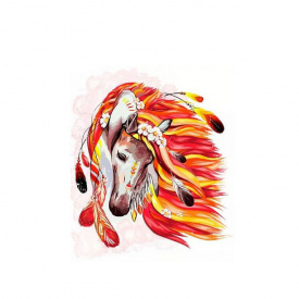 Картина за номерами Danko Toys Кінь KpNe-01-07 40x50 см