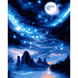 Картина за номерами Santi Зоряний шлях 40х50 см Різнокольоровий (955066)
