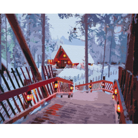 Картина за номерами BrushMe "Зимовий затишок" 40х50см BS52773