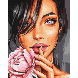 Картина за номерами BrushMe "Портрет Троянди" 40х50см BS40587