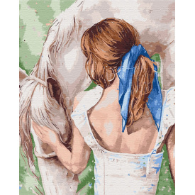 Картина за номерами BrushMe "Її білий скакун" 40х50см BS52765