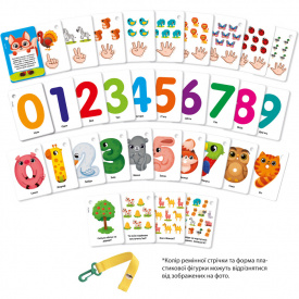Набір навчальних карток "Цифри та рахунок" Vladi Toys VТ2000-23 укр