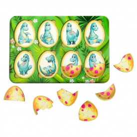 Дерев'яний пазл-вкладиш "Емоції Динозавриків" Ubumblebees ПСД041 PSD041 8 яєць