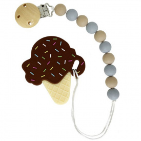 Силіконовий прорізувач Морозиво Mega Zayka MGZ-0507 (Brown)