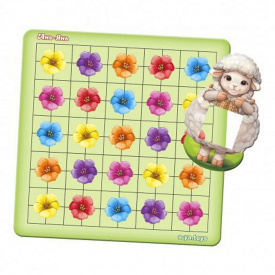 Дерев'яний пазл-сортер "Вівця на галявині" Ubumblebees ПСФ096 PSF096 20 карток