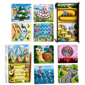 Дерев'яні трафарети для дітей Ubumblebees ПСФ094 PSF094 маленькі 12 шт