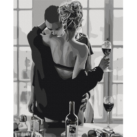 Картина за номерами Brushme XL Пристрасна пара 48х60 см Різнокольоровий BS34134L