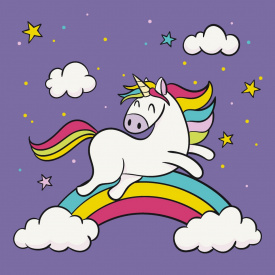 Розпис на полотні Грайлива єдиноріжка Art Craft 15000-AC 30х30 см