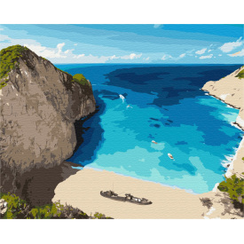 Картина за номерами BrushMe "Блакитна лагуна" 40х50см BS52632