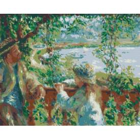 Картина за номерами BrushMe "Біля озера. П'єр Огюст Ренуар" 40х50см BS51430